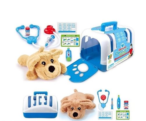 картинка S-S / Игровой набор Доктор / Ветеринарная клиника / мягкая игрушка в переноске / ветеринар игрушка от магазина 2 Жирафа