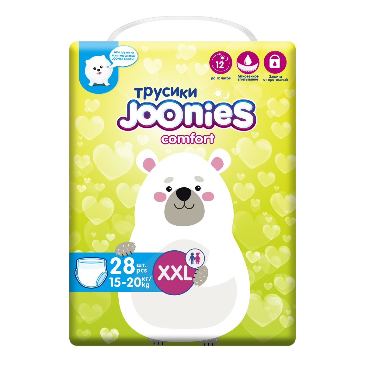 картинка JOONIES Comfort Трусики XXL (15-20 кг), 28 шт (Джунис комфорт) (15-20 кг), 28 шт. от магазина 2 Жирафа