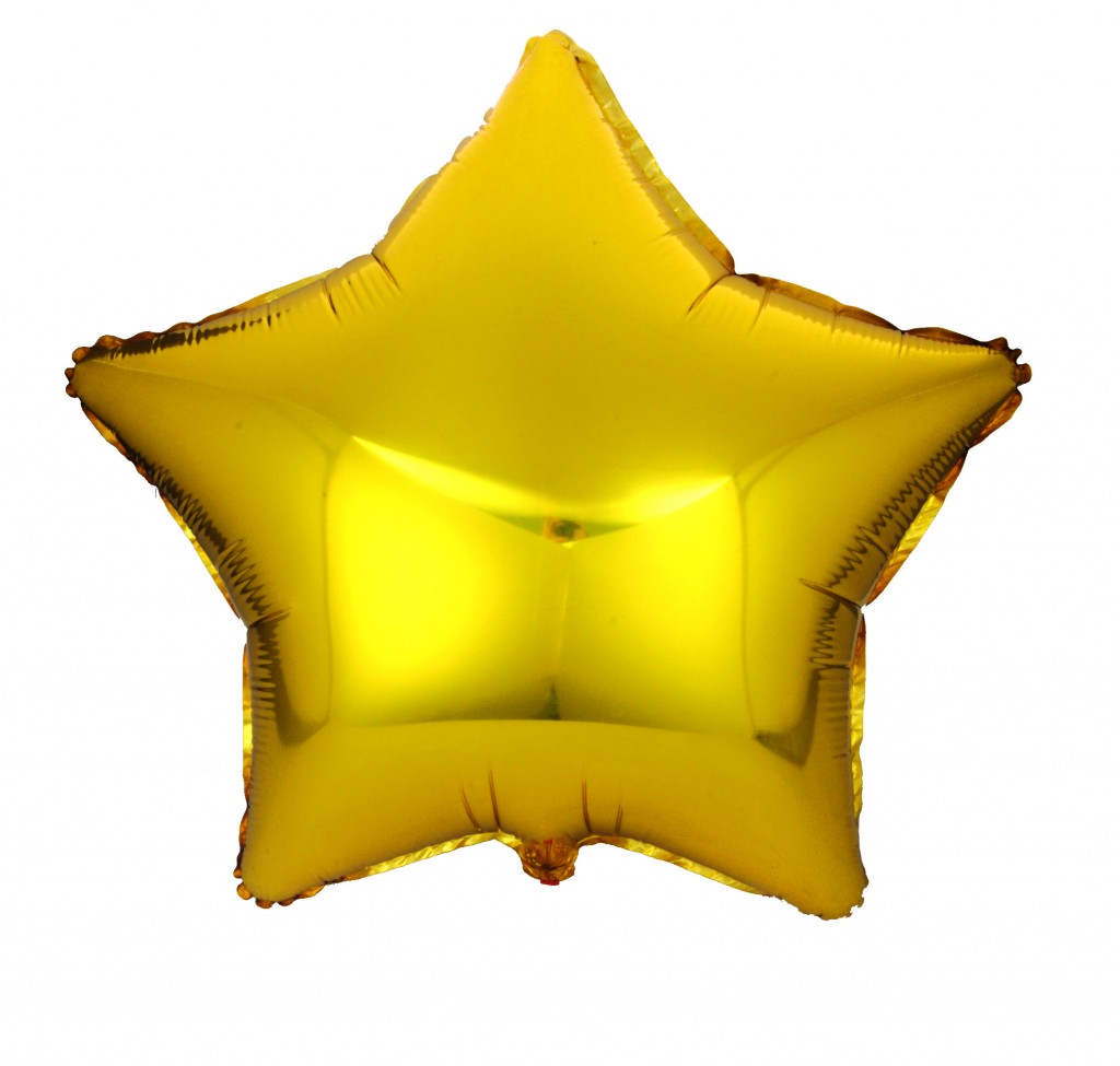 картинка Шар фольгированный 18' Звезда, золотой от магазина 2 Жирафа