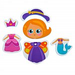 Набор игрушек для ванны «Принцесса»: пазлы-наклейки из EVA, 6 элементов