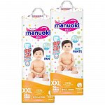  Manuoki (Мануоки) Подгузники-трусики XXL 15+ кг, (2 упаковки по 36 шт)